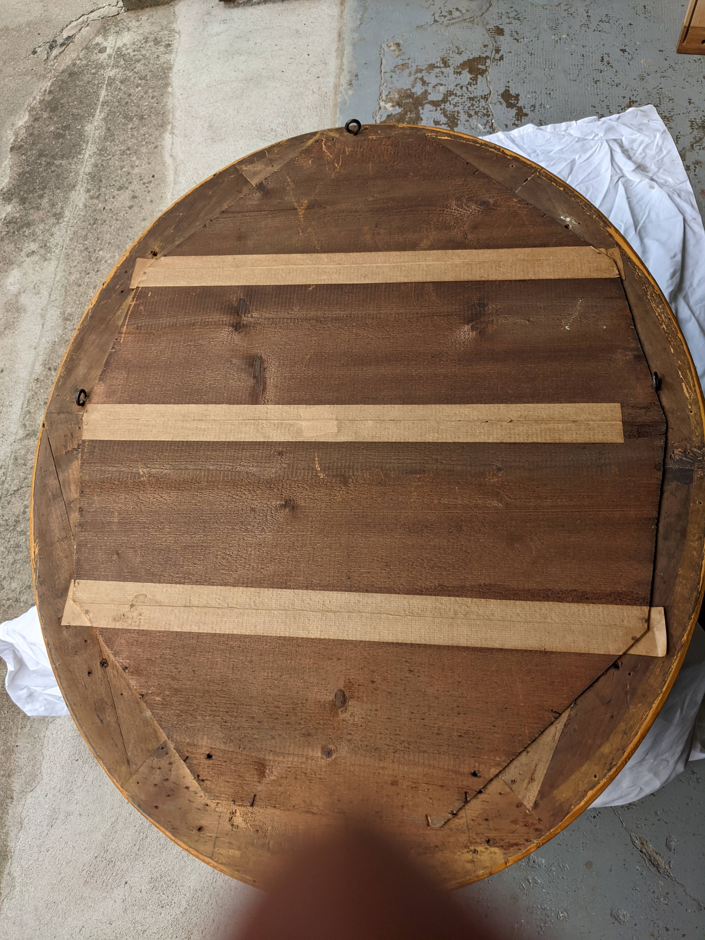 Old beveled mirror