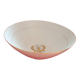 Plat creux Bavaria. Modéle Annabel Blanc , liseré doré. Motif central.
