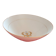Plat creux Bavaria. Modéle Annabel Blanc , liseré doré. Motif central.