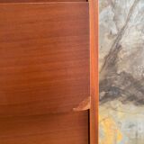 Wood & brass dresser