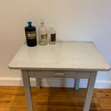 Light blue farm table