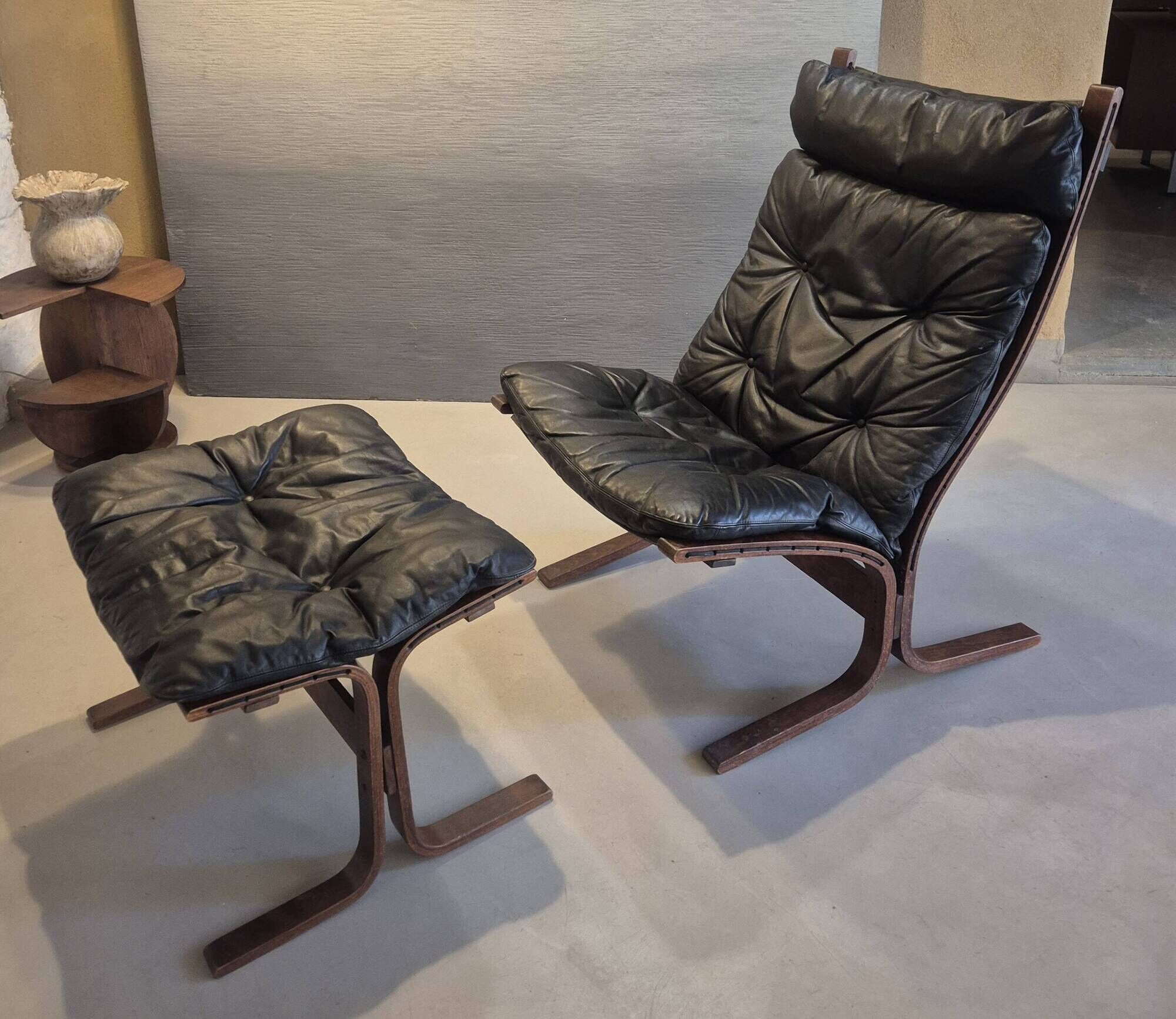 Siesta armchair + ottoman, Ingmar Relling for Westnofa