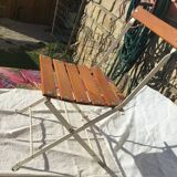 Wooden folding children's chair