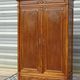 Large antique wardrobe in solid walnut