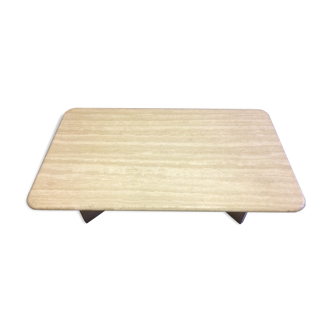 Coffee table in travertine