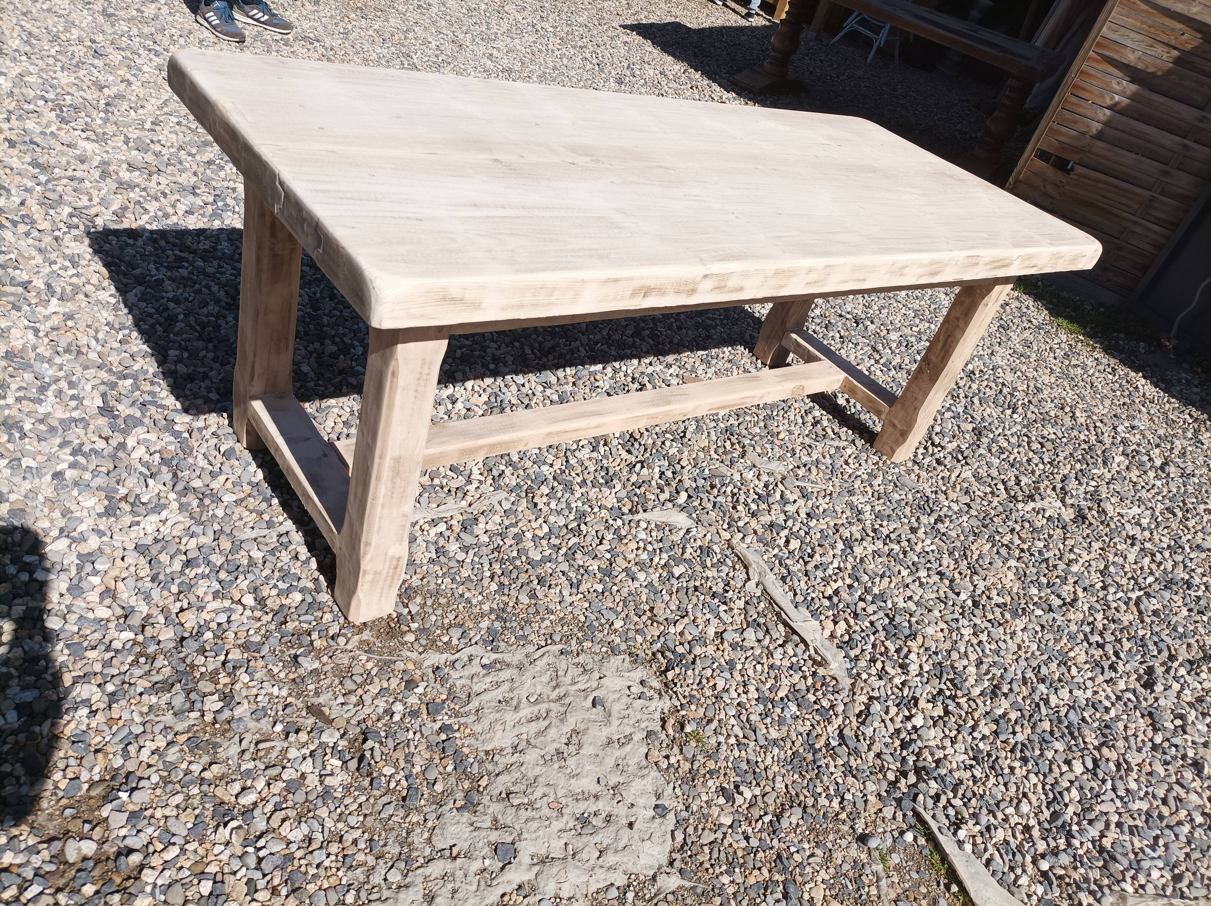 Beech farmhouse table