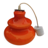 Vintage suspension in orange opaline