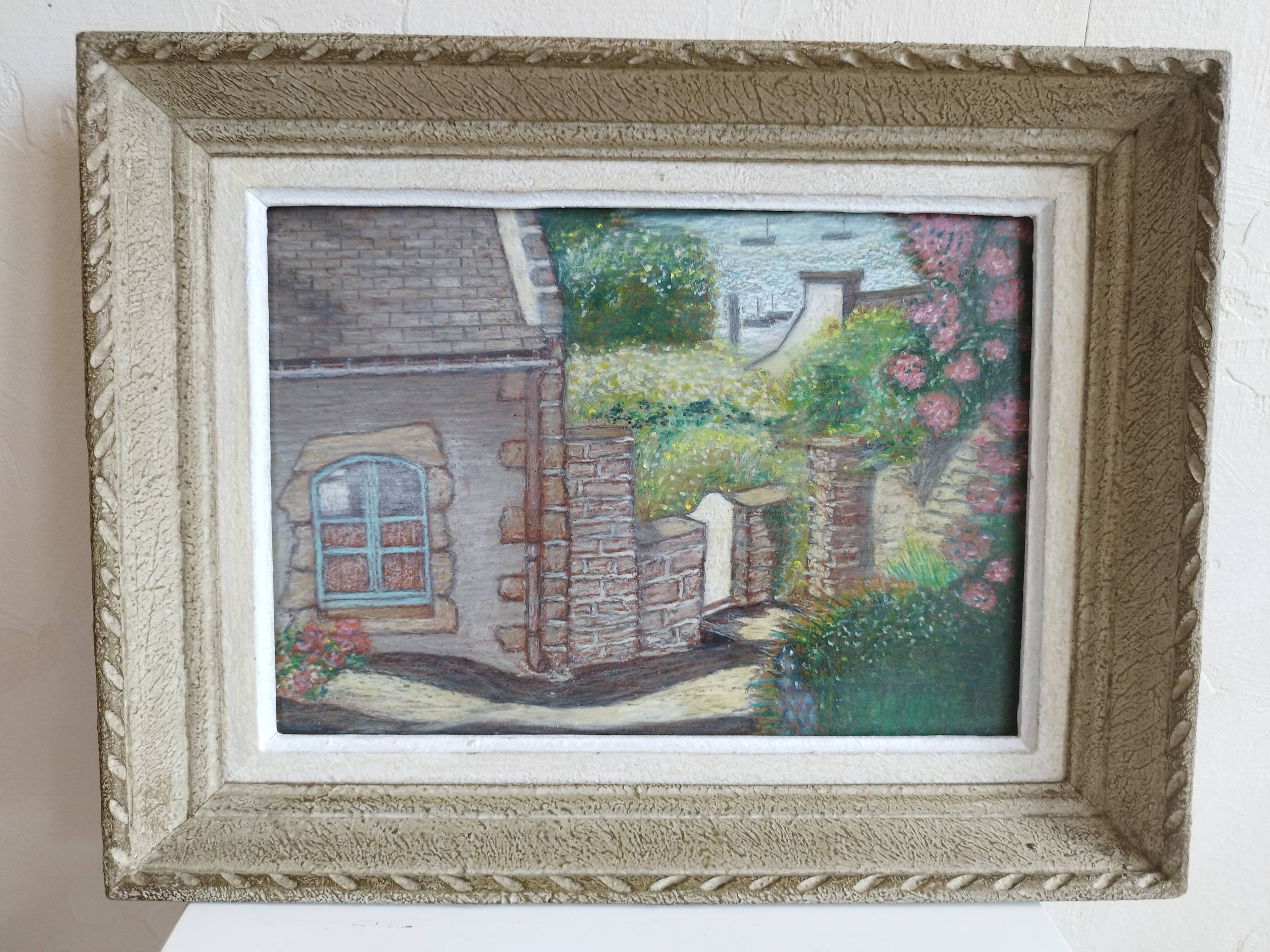 Landscape painting of the seaside in Brittany