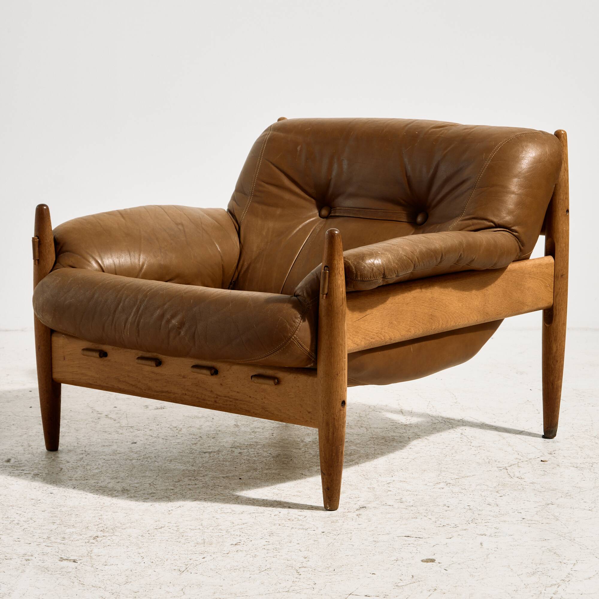 Danish leather lounge chair