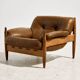 Danish leather lounge chair