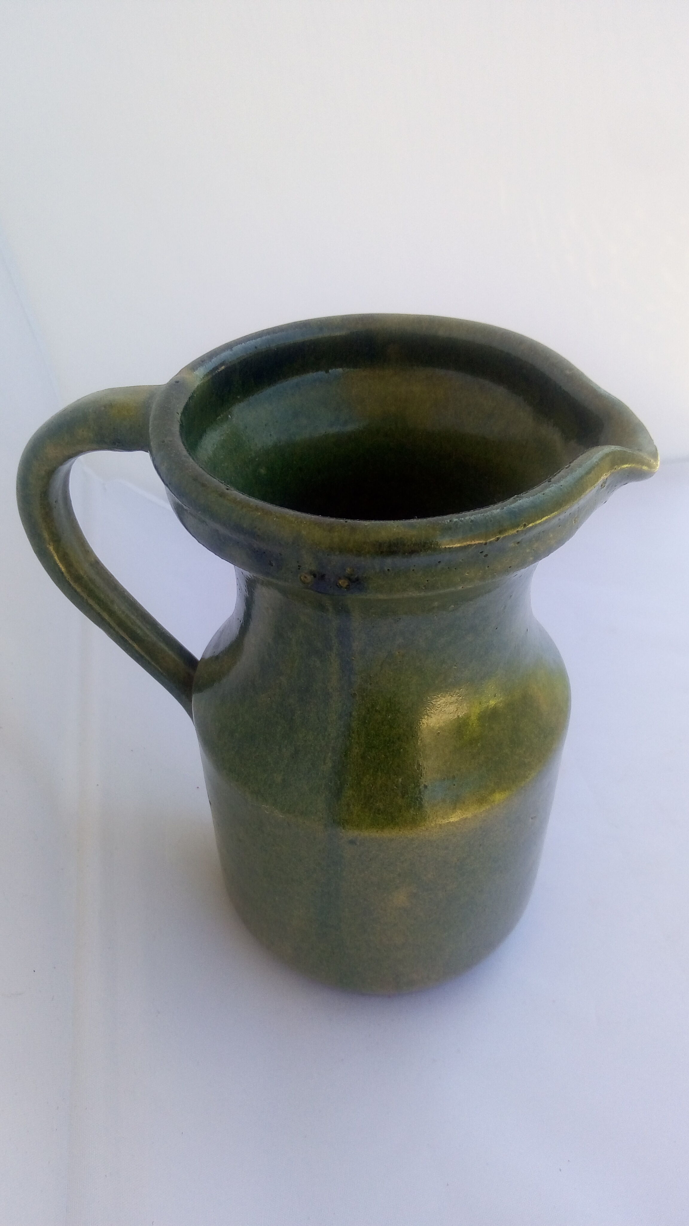 Green water or wine pitcher