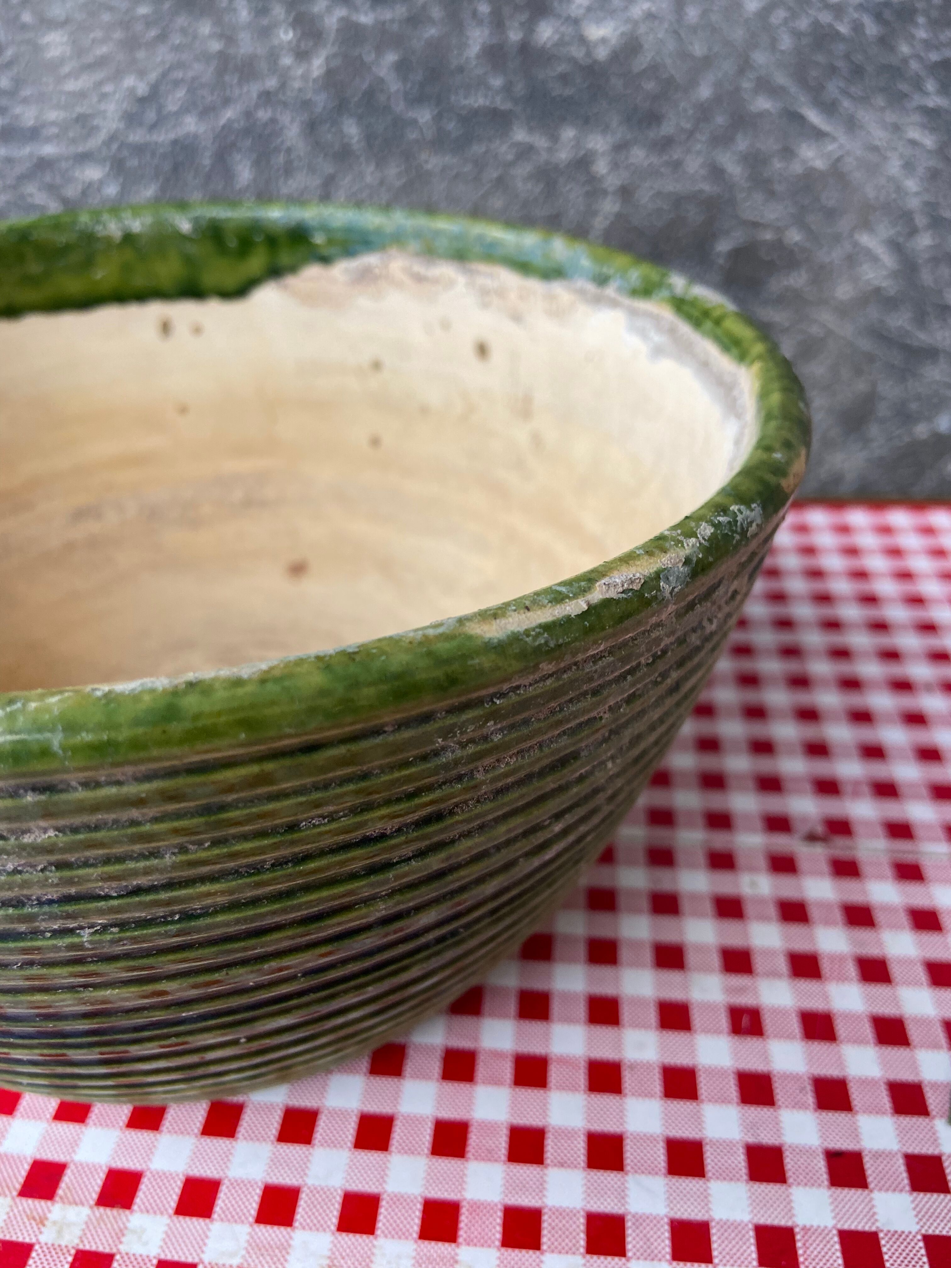 Old glazed pot cover