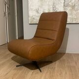 Fauteuil de relaxation simili cuir pivotant