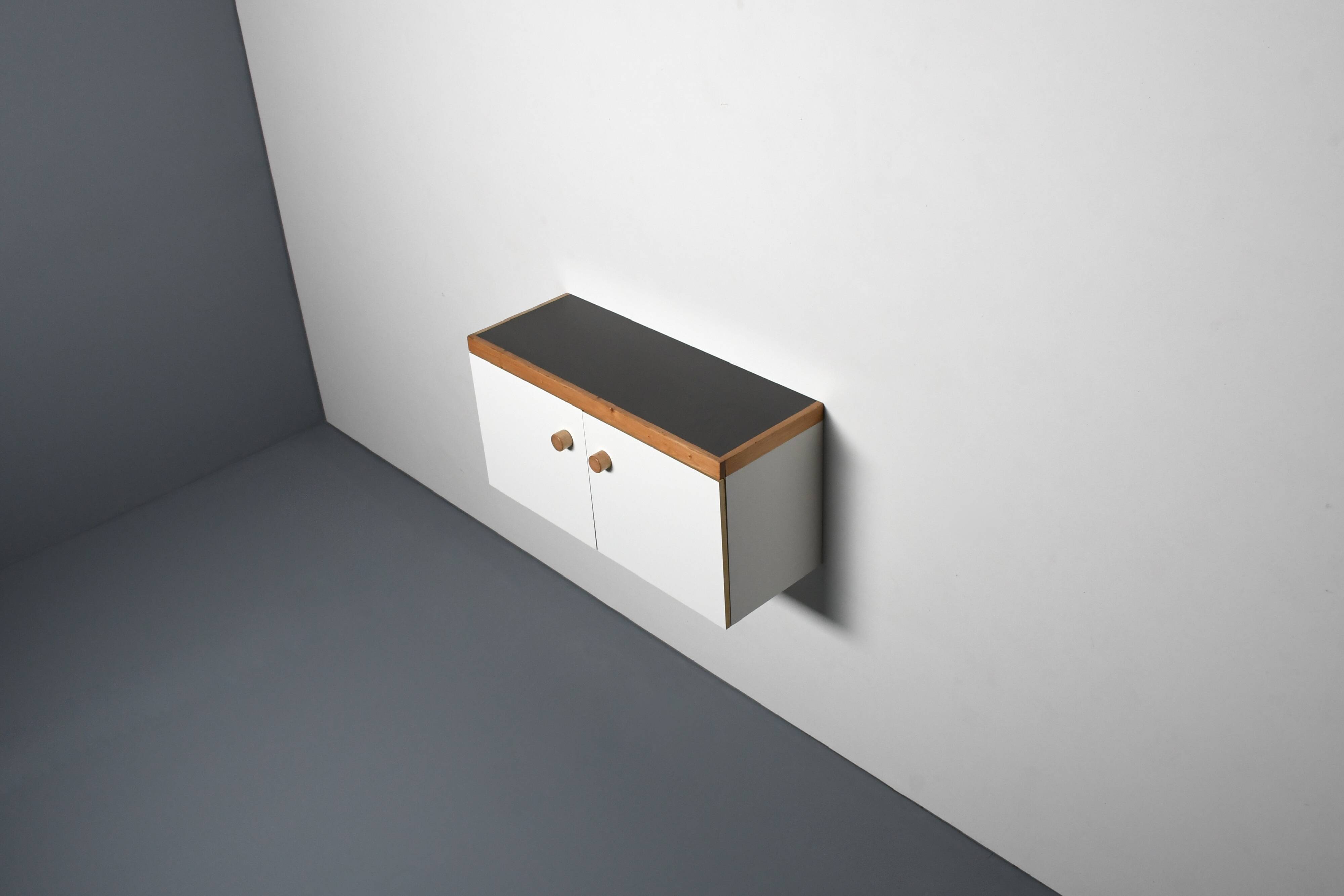 Wall Mounted 'Les Arcs’ Cabinet / Sideboard, France, 1970s