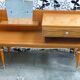 Vintage varnished wood dressing table 1950-1960