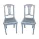Paire de chaises cannées 1900 style Louis XVI