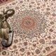 Tapis persan beige rouge et noir 160x230 cm