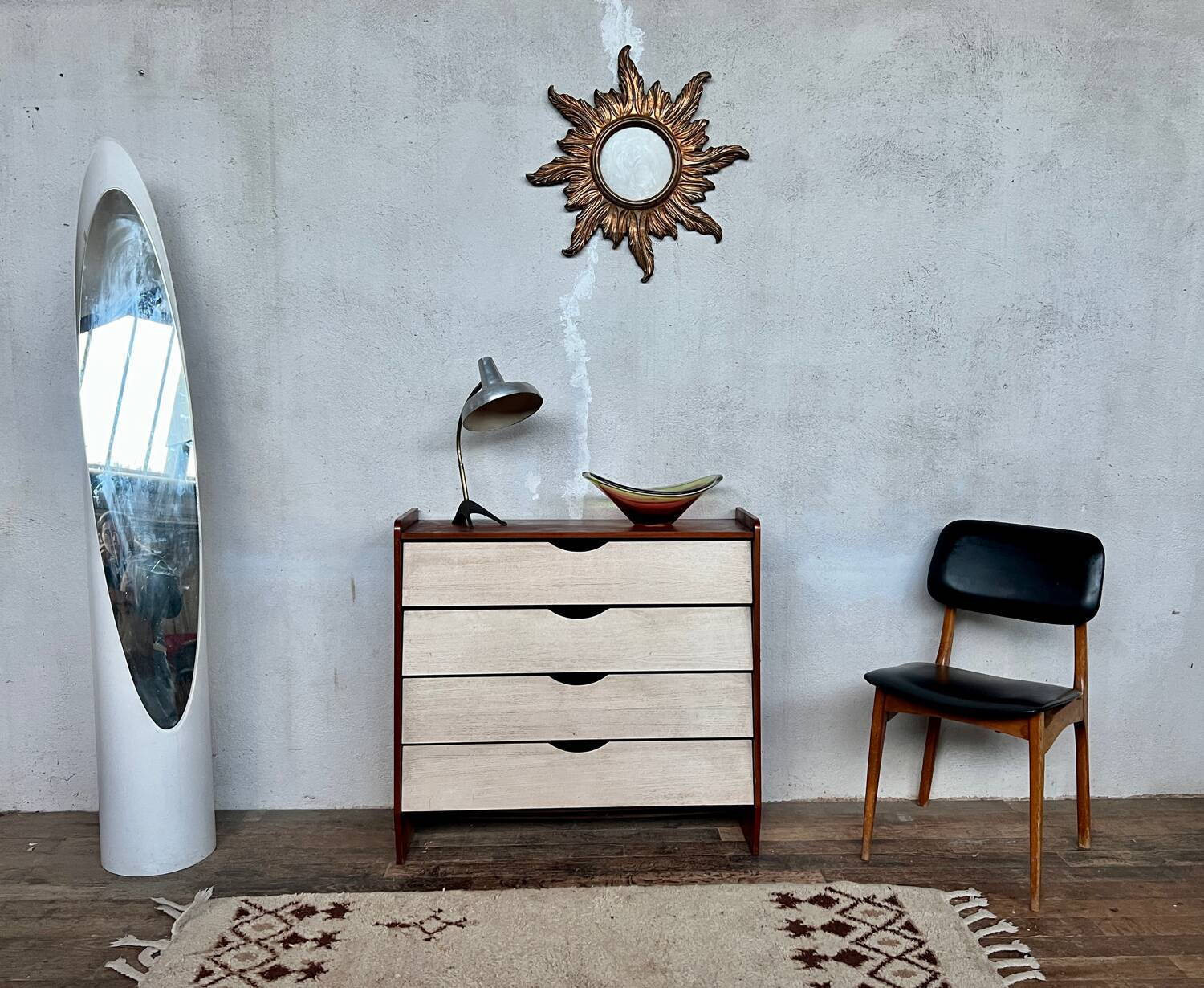 Vintage shoe cabinet