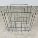 Magazine holder in chromed metal by Willi Glaeser for TMP 80s