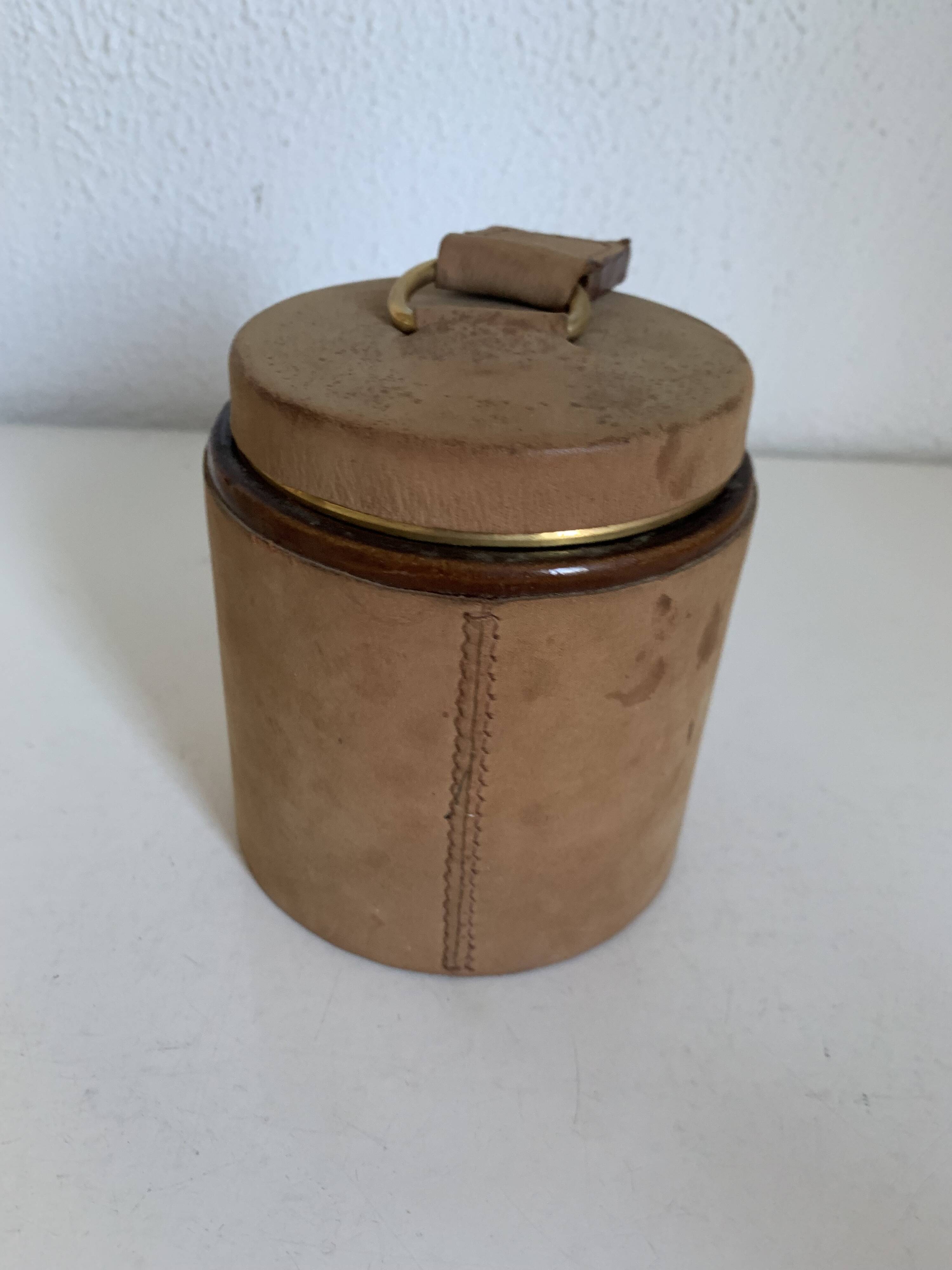 Vintage 1960s Longchamp suede and horse cigarette case - 11 x 10 cm