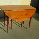 6-foot, felling, opening, cherry-tree round table