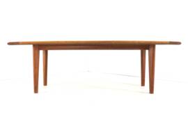 Teak with oak coffee table - mid century modern - vintage