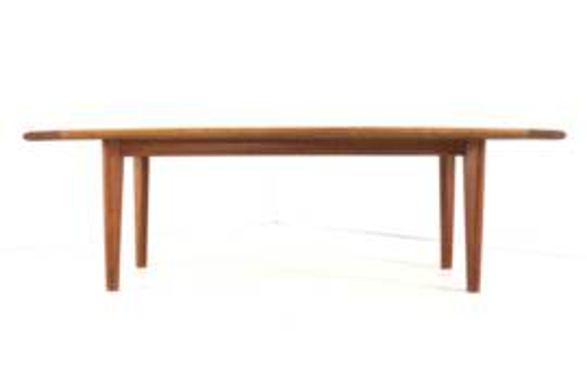 Table basse en teck avec chêne - moderne du milieu du siècle - vintage