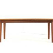 Table basse en teck avec chêne - moderne du milieu du siècle - vintage