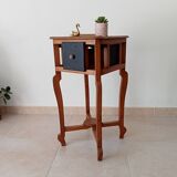 Antique pedestal table in solid oak from the 40s/50s