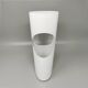 1970s Astonishing White Space Age vase by Linea Glass. Made in Italy