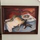 Huile sur toile still life hare