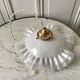 Opaline suspension in pleated glass 40s-50s