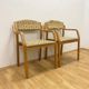 Bentwood armchairs, mid-century, upholstered, TON, 1960s, Czechoslovakia