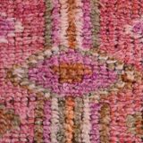 3x10 Pink & Brown Oriental Vintage Runner, 90x317Cm