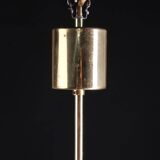 Vintage Kalmar lamp from the 60s, brass and glass