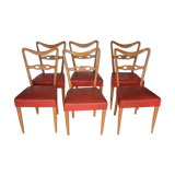 Series of six vintage chairs