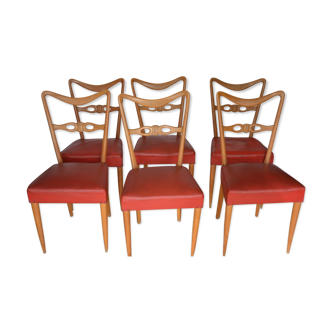 Série de six chaises vintages