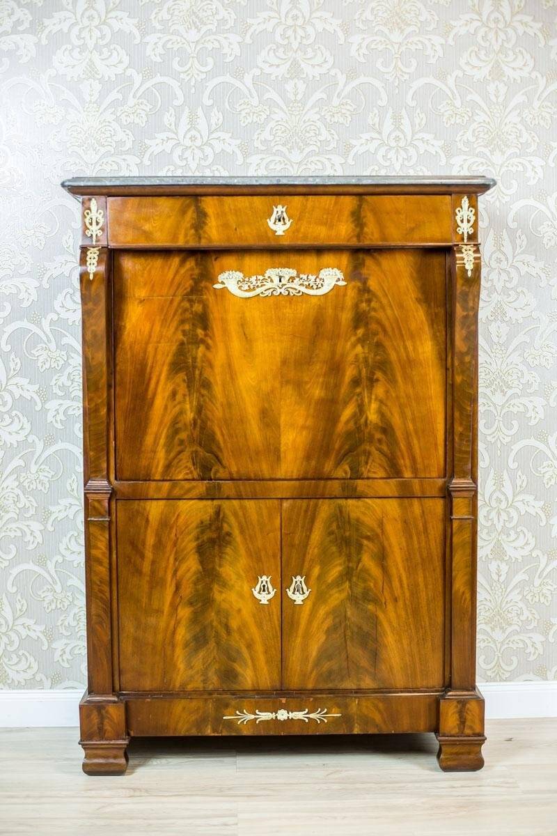 Secrétaire d'époque en acajou plaqué