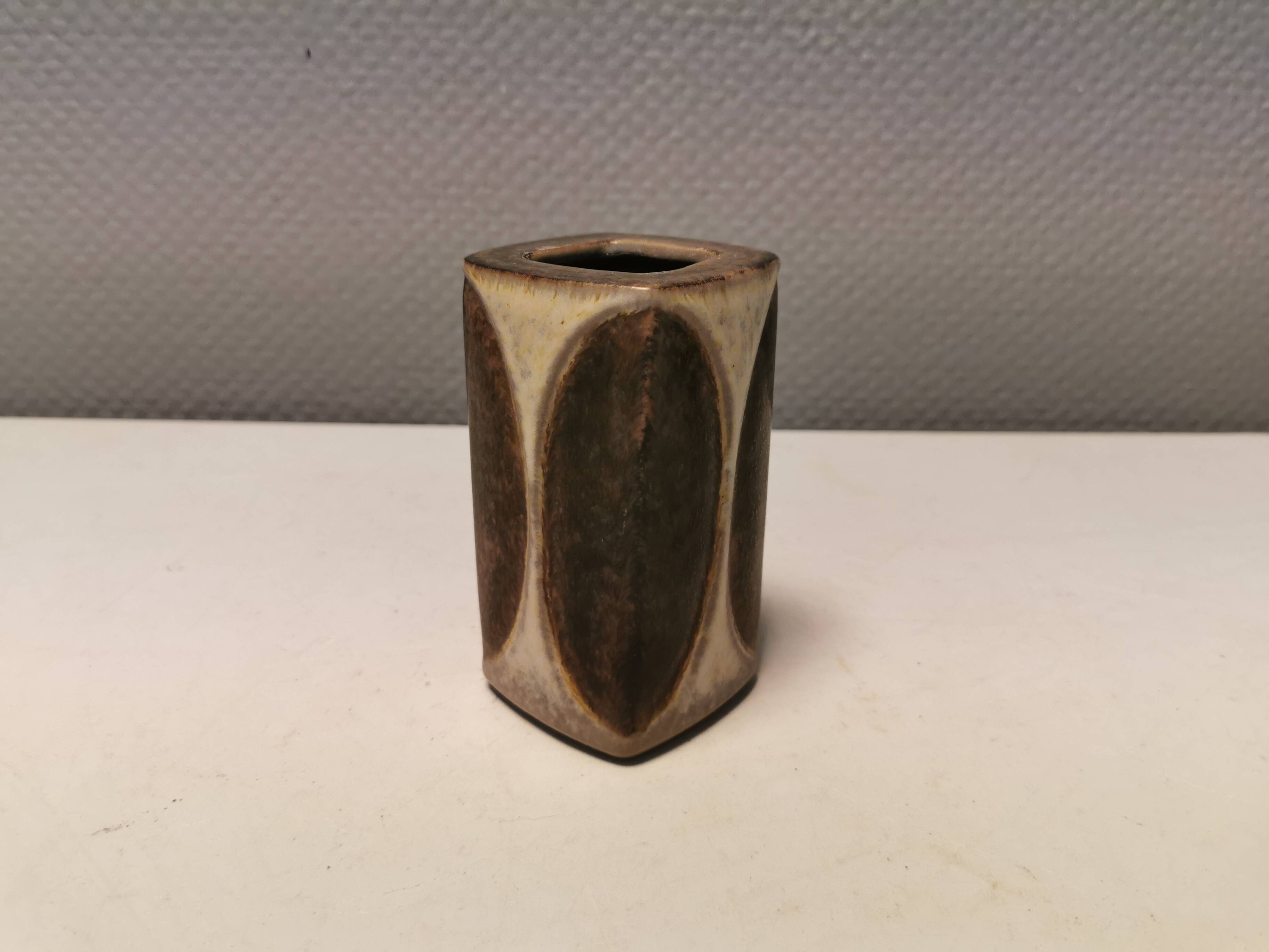 Vase by Marianne Starck (MS) for Michael Anderssen ceramics (The shield with the 3 fish)Denmark 70s