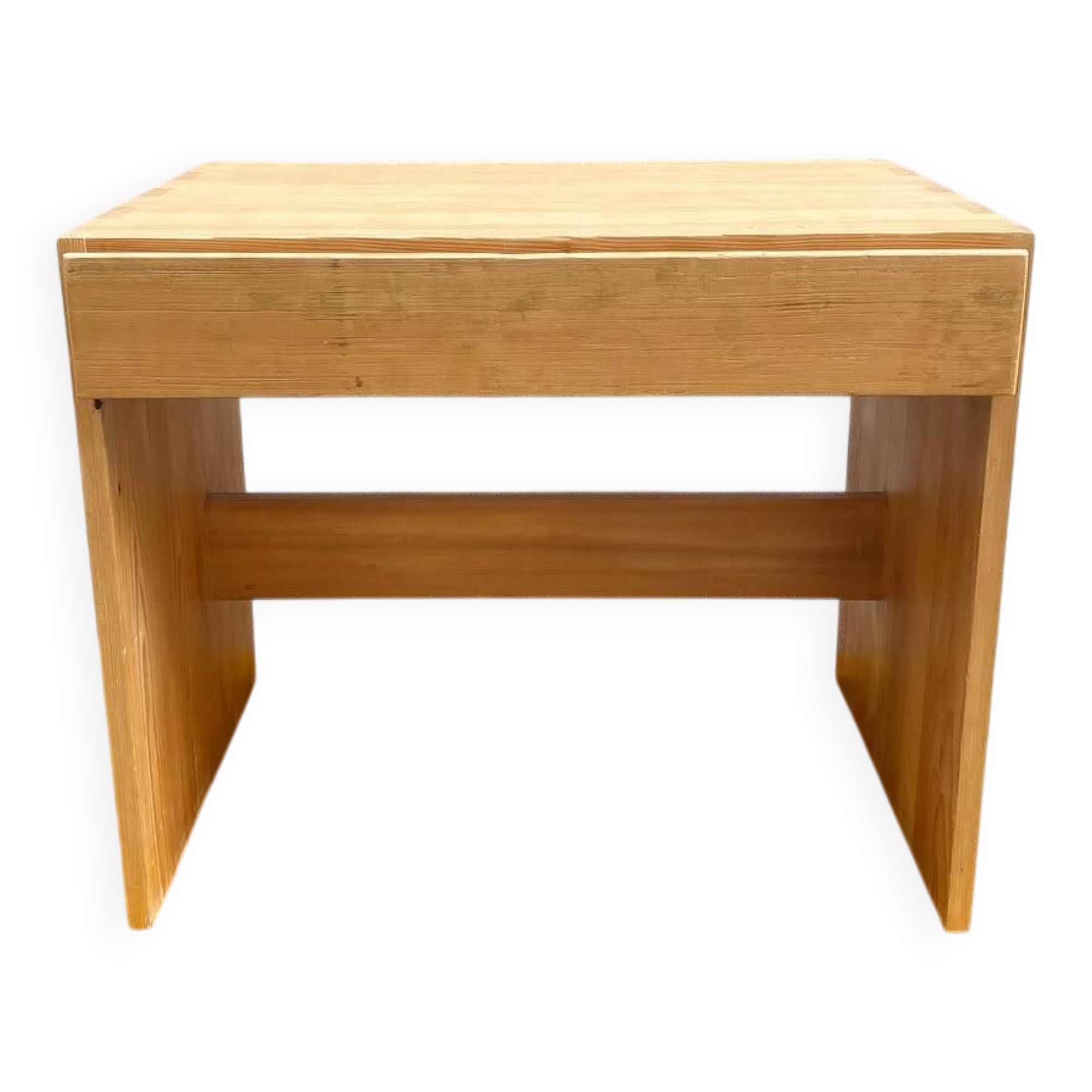 Vintage solid pine desk – Maison Regain, 1970s