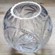 Vase cut crystal ball