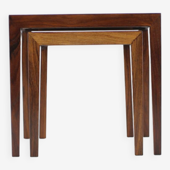 Paire de tables gigognes en palissandre Severin Hansen des années 1960, Danemark