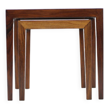 1960s Severin Hansen Pair of Palisander Nesting Tables, Denmark
