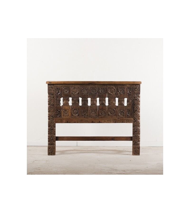Console en bois massif sculptée