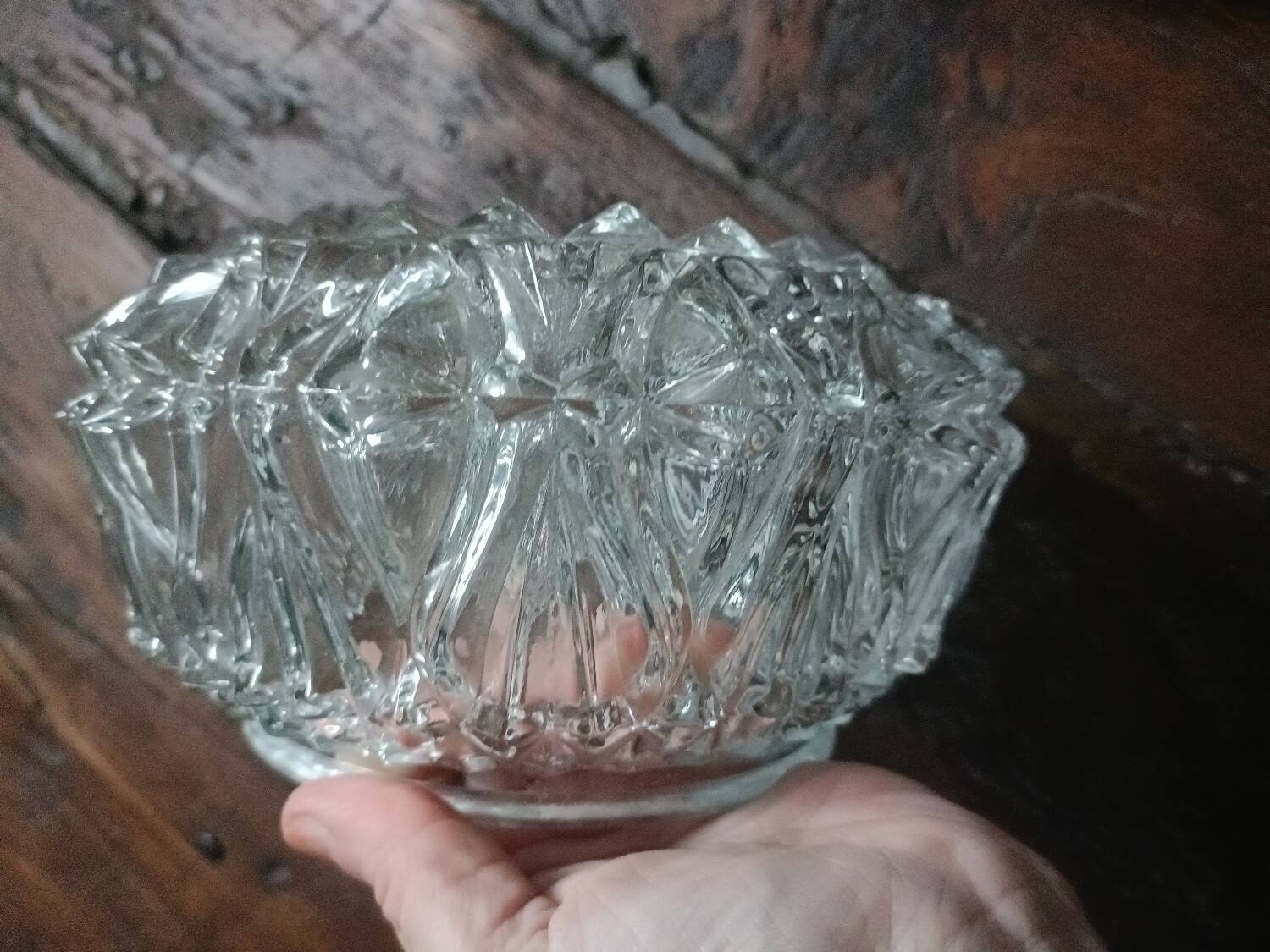 Ceiling light, vintage wall lamp with moulded glass.