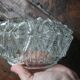 Ceiling light, vintage wall lamp with moulded glass.