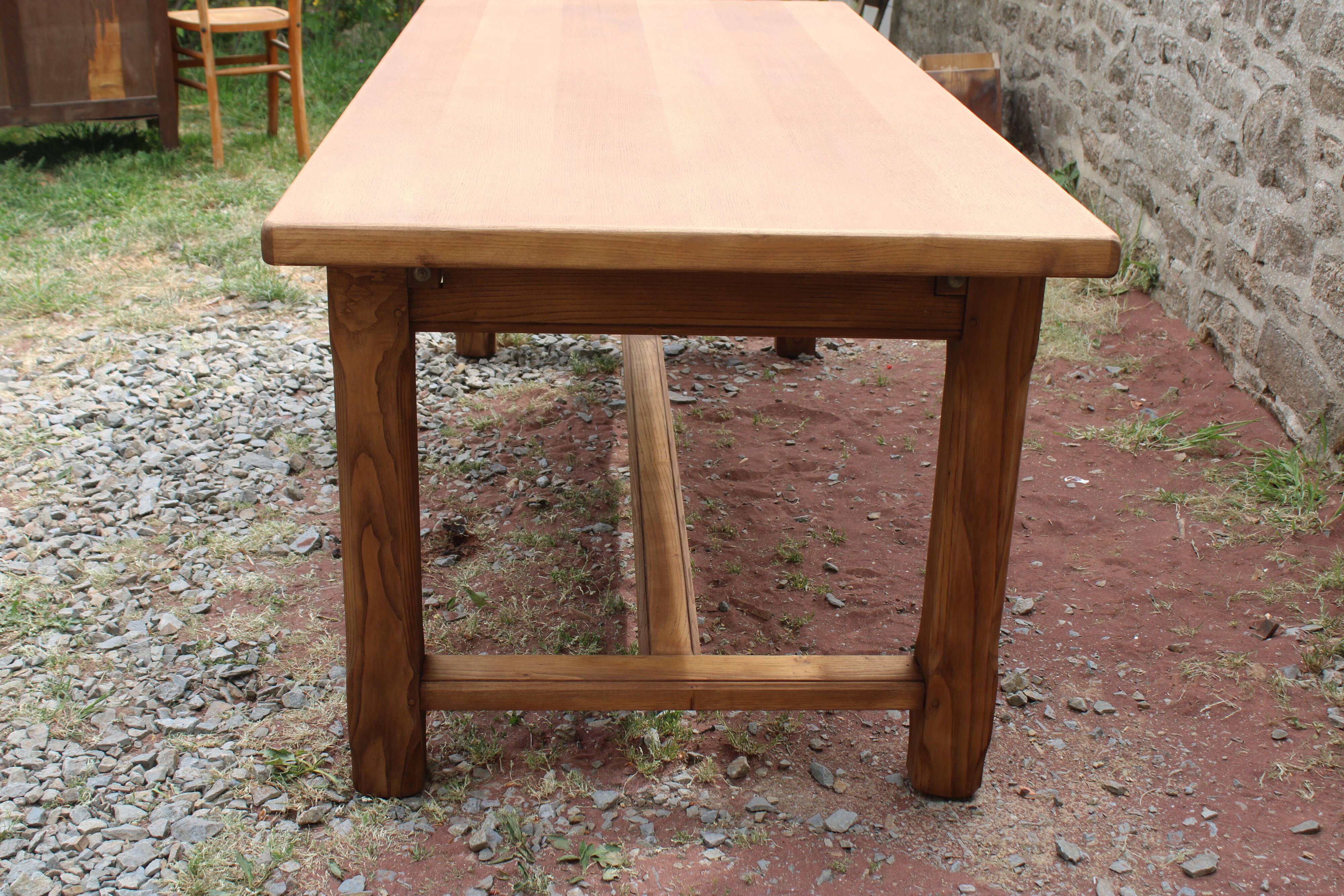 Large extendable farmhouse table 200 to 300 cm – 12/14 people