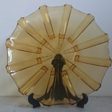 Plateau en verre ambré