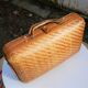 Suitcase vintage wicker