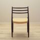 Set of six mahogany chairs, Danish design, 1960s, designer: Niels Otto Møll